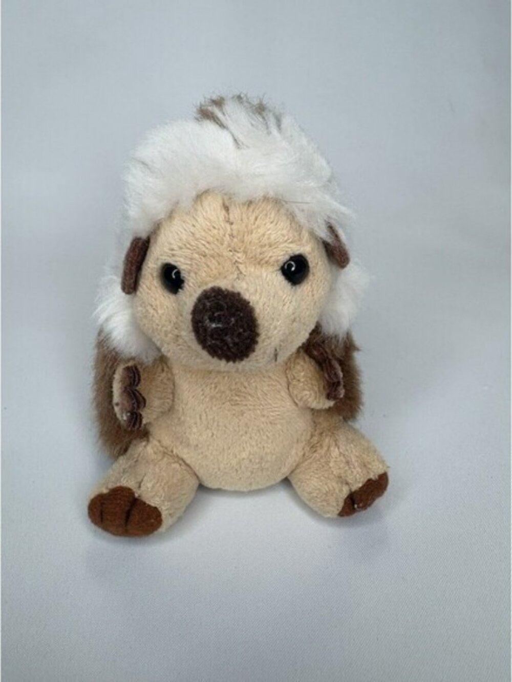 Trudi Bussi Plush Hedgehog Finger Puppet Stuffed Animal Cute Furry Tiny